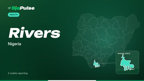 9jaPulse graphic: map of Nigeria highlighting Rivers, Nigeria