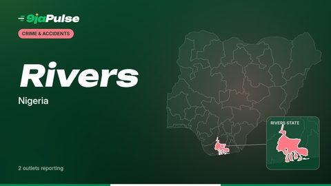 9jaPulse graphic: map of Nigeria highlighting Rivers, Nigeria
