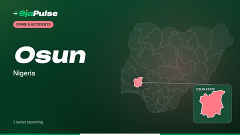 9jaPulse graphic: map of Nigeria highlighting Osun, Nigeria