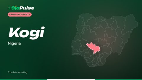 9jaPulse graphic: map of Nigeria highlighting Kogi, Nigeria