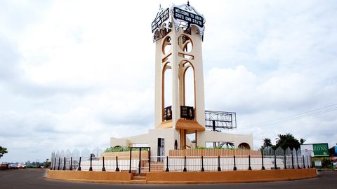 Abia State, Nigeria – The Abia state tower is an identity landmark in Abia state