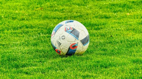 Illustrative photo: football, grass, ball