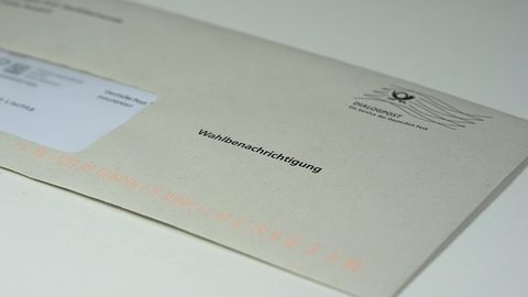 Illustrative photo: federal election, letter choice, choice