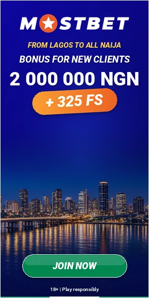 Mostbet: From Lagos to all Naija. Bonus for new clients 2 000 000 NGN + 325 FS. 18+, play responsibly.