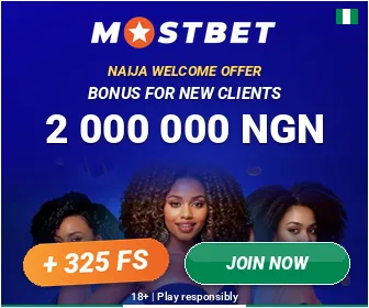 Mostbet: Naija welcome offer. Bonus for new clients 2 000 000 NGN + 325 FS. 18+, play responsibly.